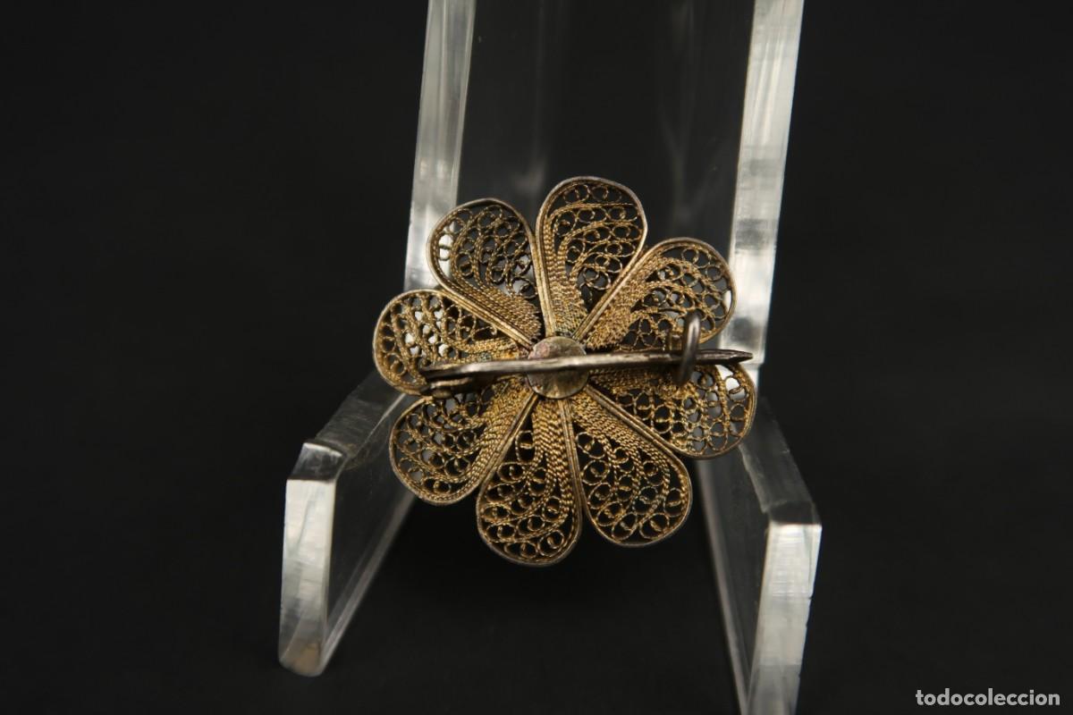 Joyeria: Antiguo Broche Filigrana de Plata - Foto 6