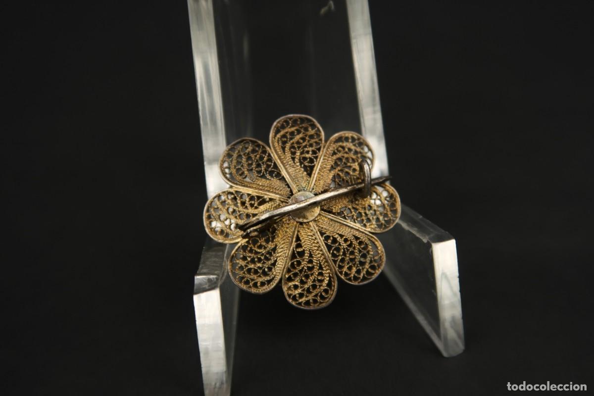 Joyeria: Antiguo Broche Filigrana de Plata - Foto 7
