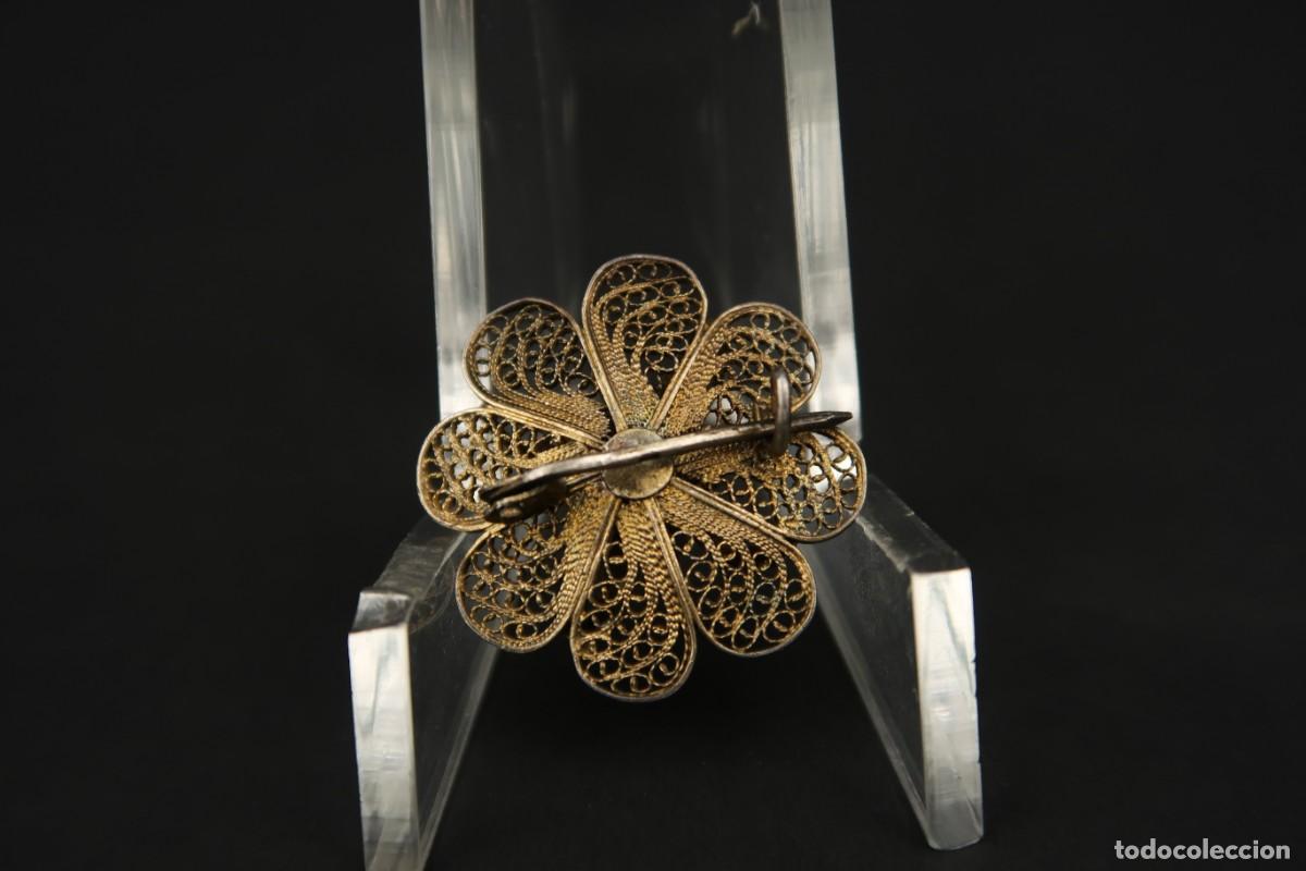 Joyeria: Antiguo Broche Filigrana de Plata - Foto 8