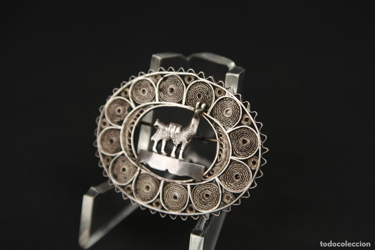 Joyeria: Antiguo Broche Filigrana de Plata - Foto 3