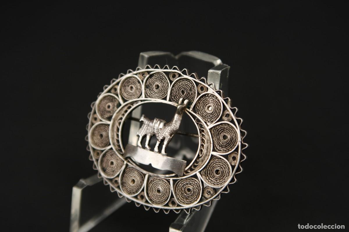 Joyeria: Antiguo Broche Filigrana de Plata - Foto 4