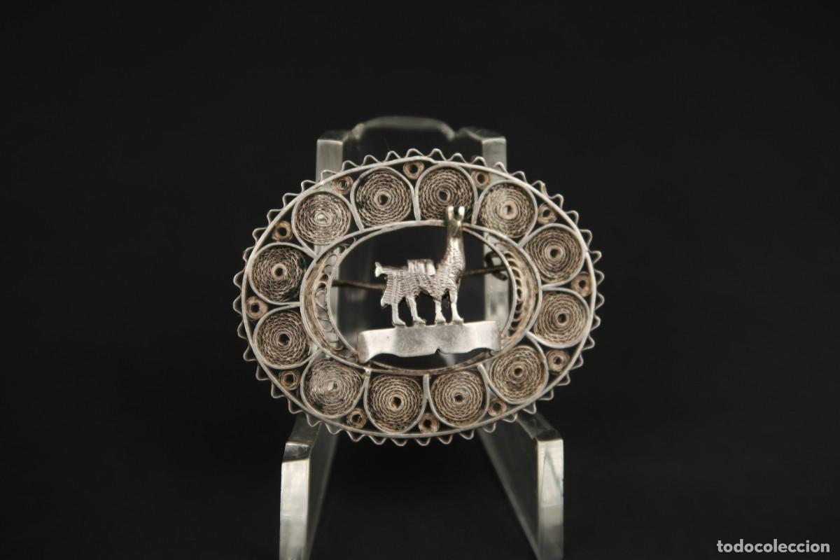 Joyeria: Antiguo Broche Filigrana de Plata - Foto 5