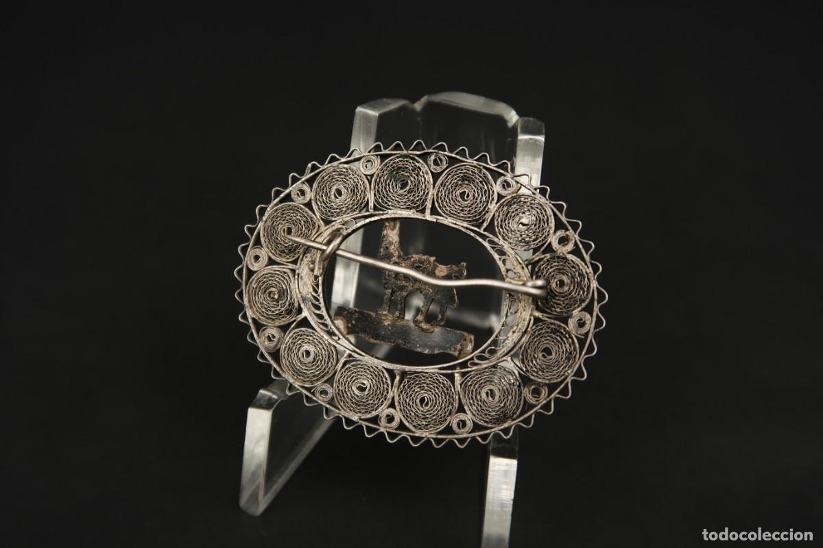 Joyeria: Antiguo Broche Filigrana de Plata - Foto 6