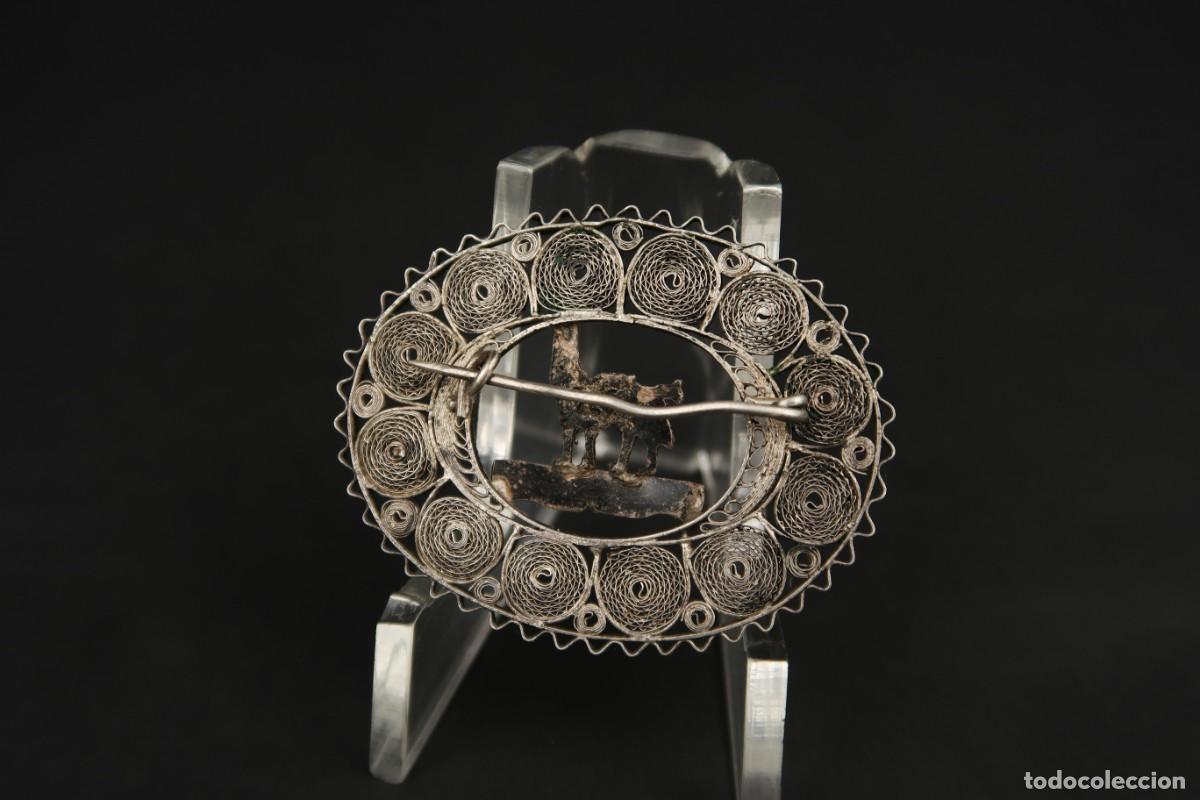 Joyeria: Antiguo Broche Filigrana de Plata - Foto 7