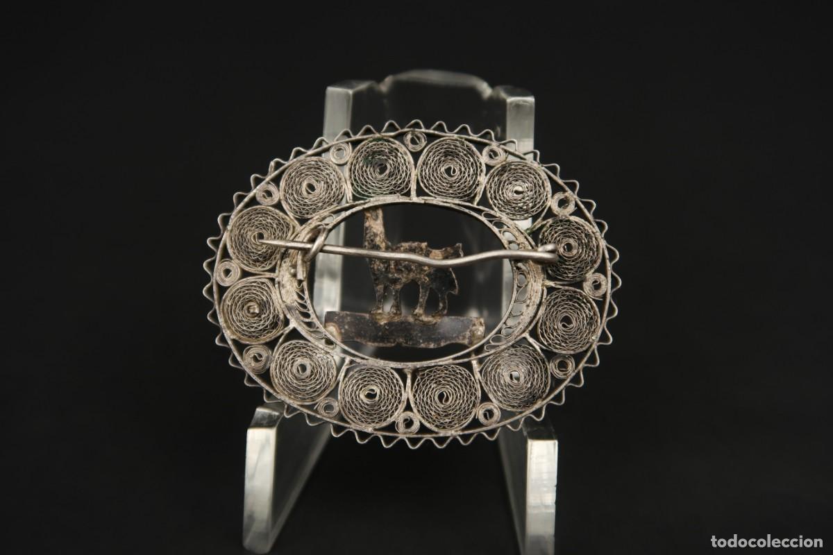 Joyeria: Antiguo Broche Filigrana de Plata - Foto 8