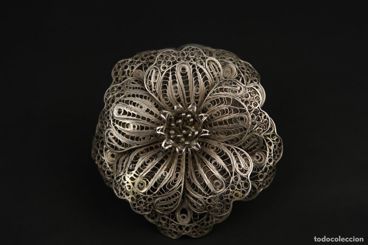 Joyeria: Antiguo Broche Filigrana de Plata - Foto 2