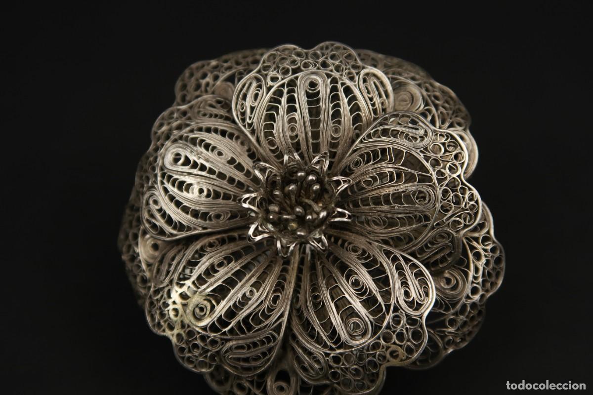 Joyeria: Antiguo Broche Filigrana de Plata - Foto 3