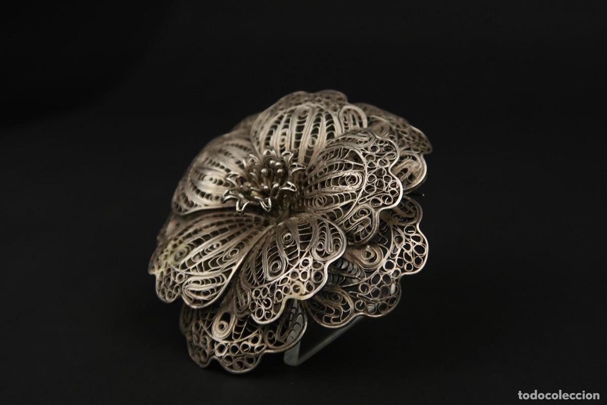 Joyeria: Antiguo Broche Filigrana de Plata - Foto 5