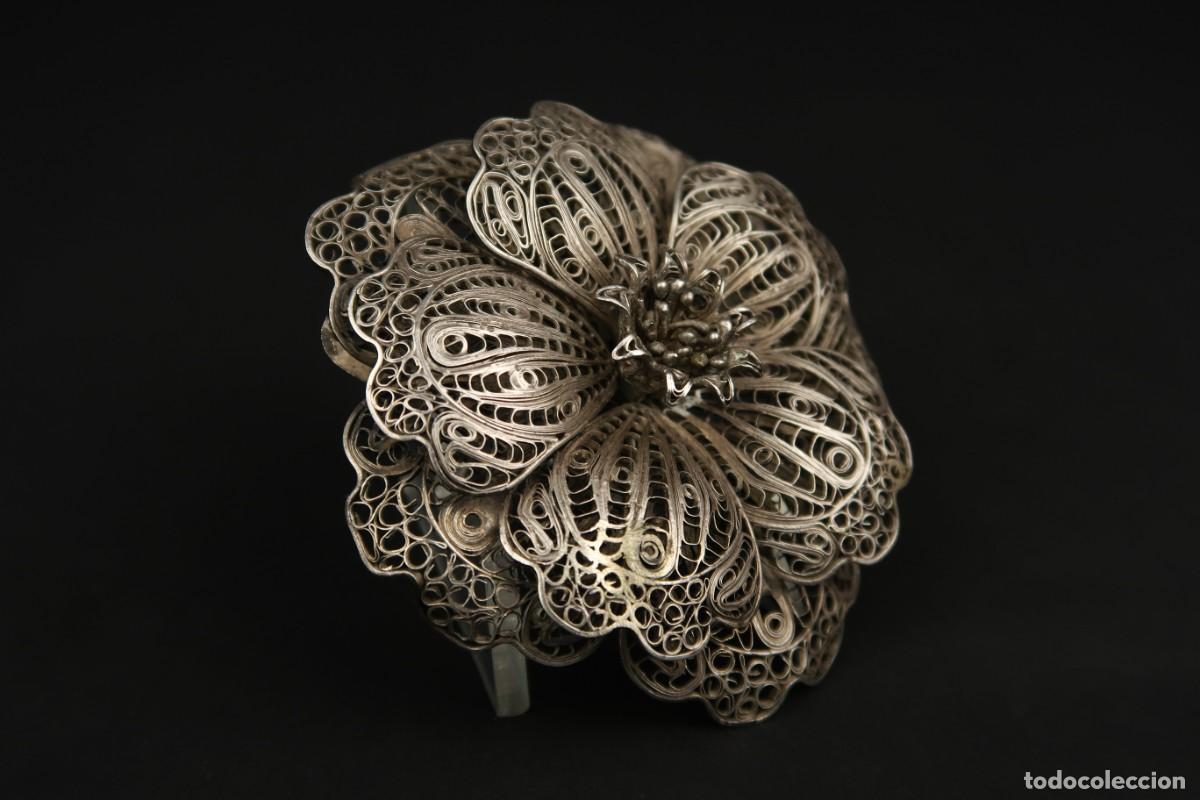 Joyeria: Antiguo Broche Filigrana de Plata - Foto 6