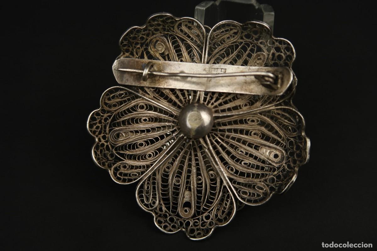 Joyeria: Antiguo Broche Filigrana de Plata - Foto 8