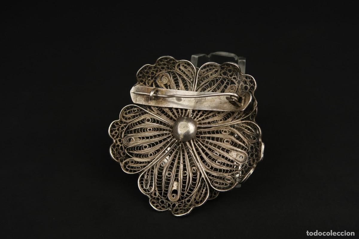 Joyeria: Antiguo Broche Filigrana de Plata - Foto 11