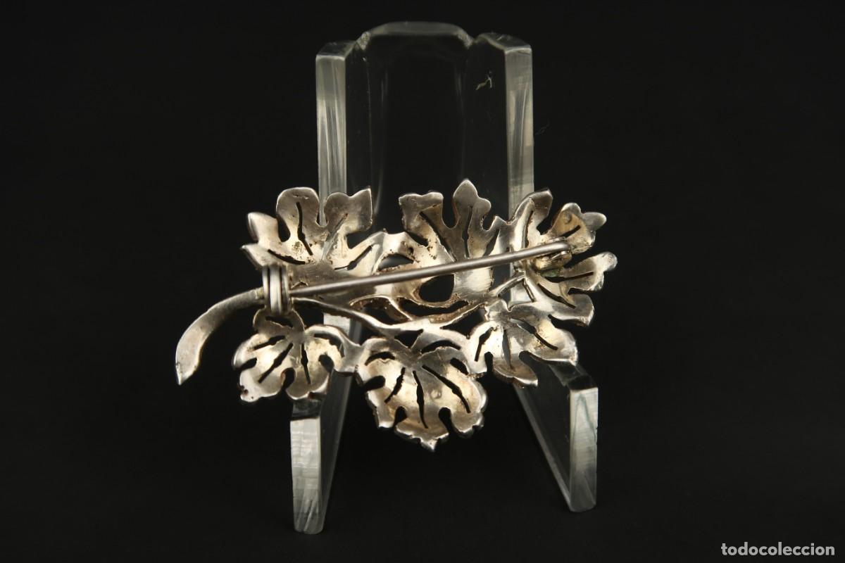 Joyeria: Antiguo Broche de Plata y Marcasitas - Foto 5