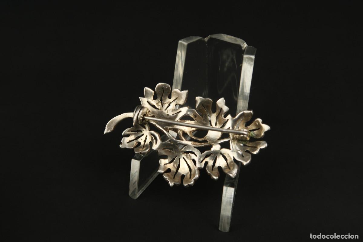 Joyeria: Antiguo Broche de Plata y Marcasitas - Foto 6