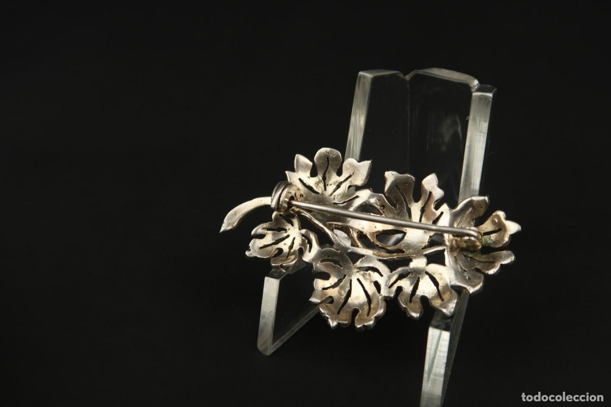 Joyeria: Antiguo Broche de Plata y Marcasitas - Foto 7