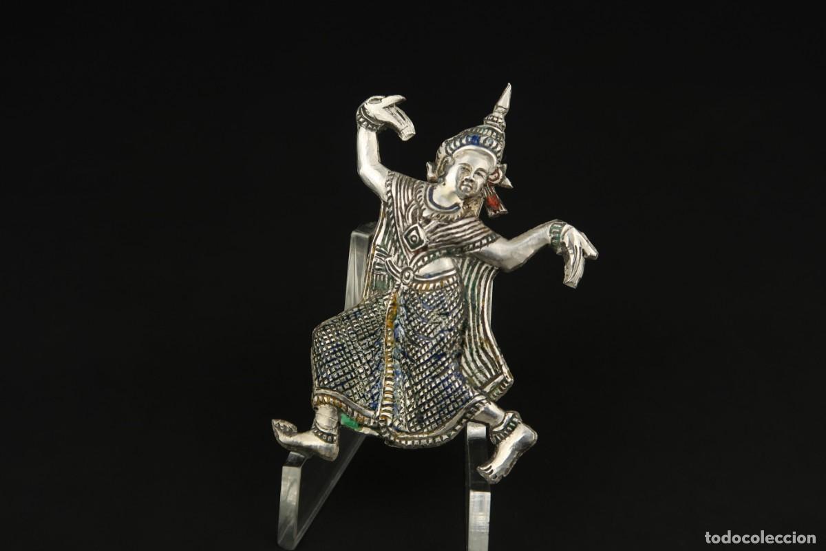 Joyeria: Antiguo Broche Oriental de Plata - Foto 1