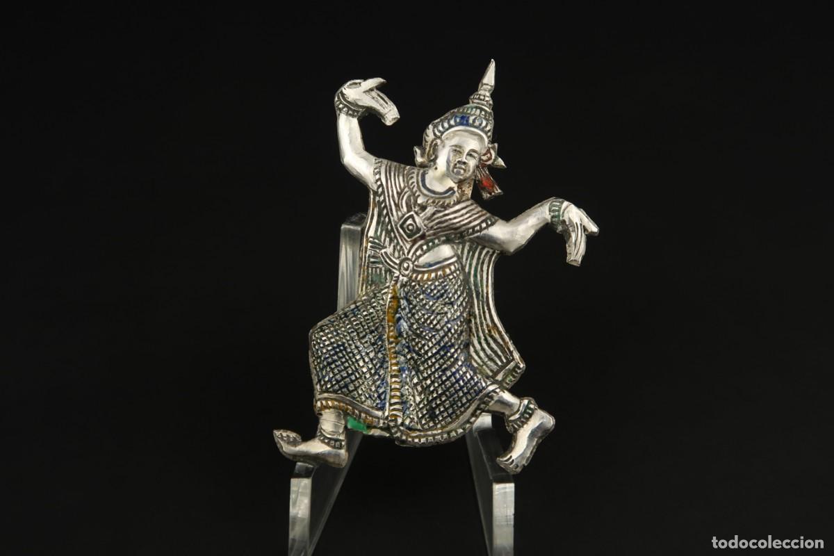 Joyeria: Antiguo Broche Oriental de Plata - Foto 2