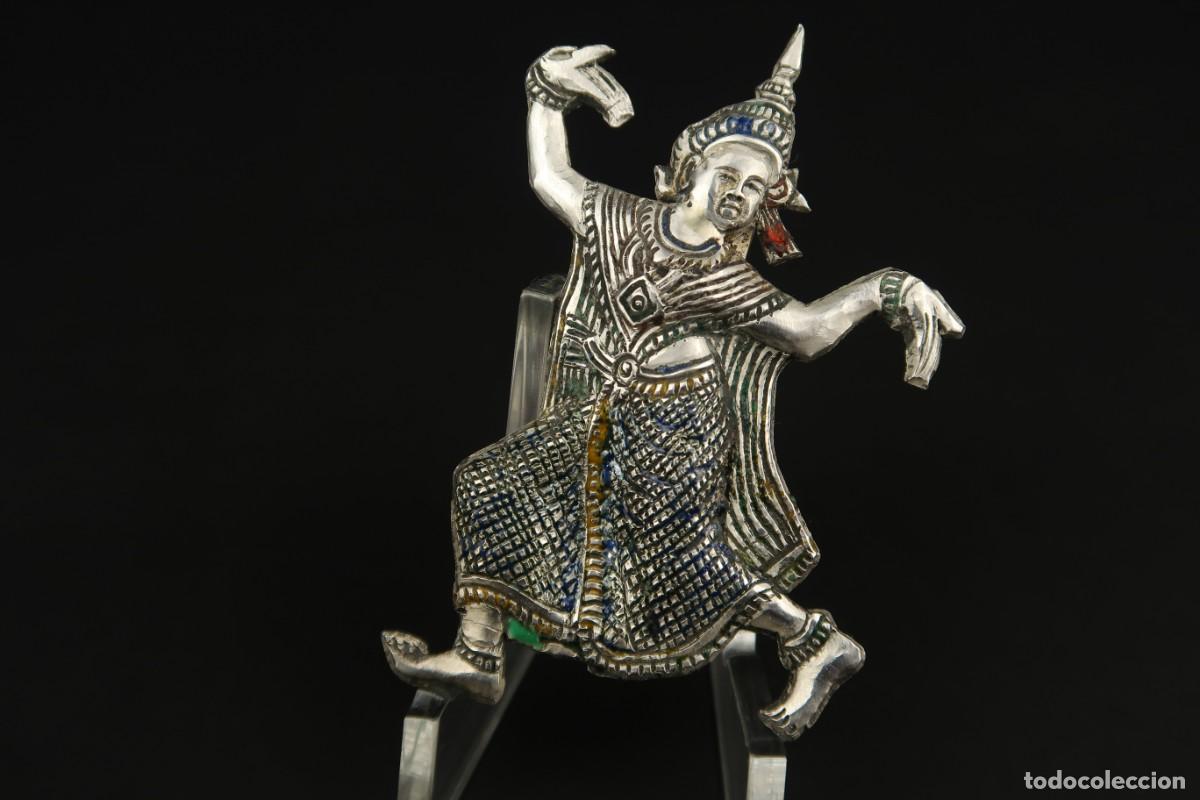 Joyeria: Antiguo Broche Oriental de Plata - Foto 4