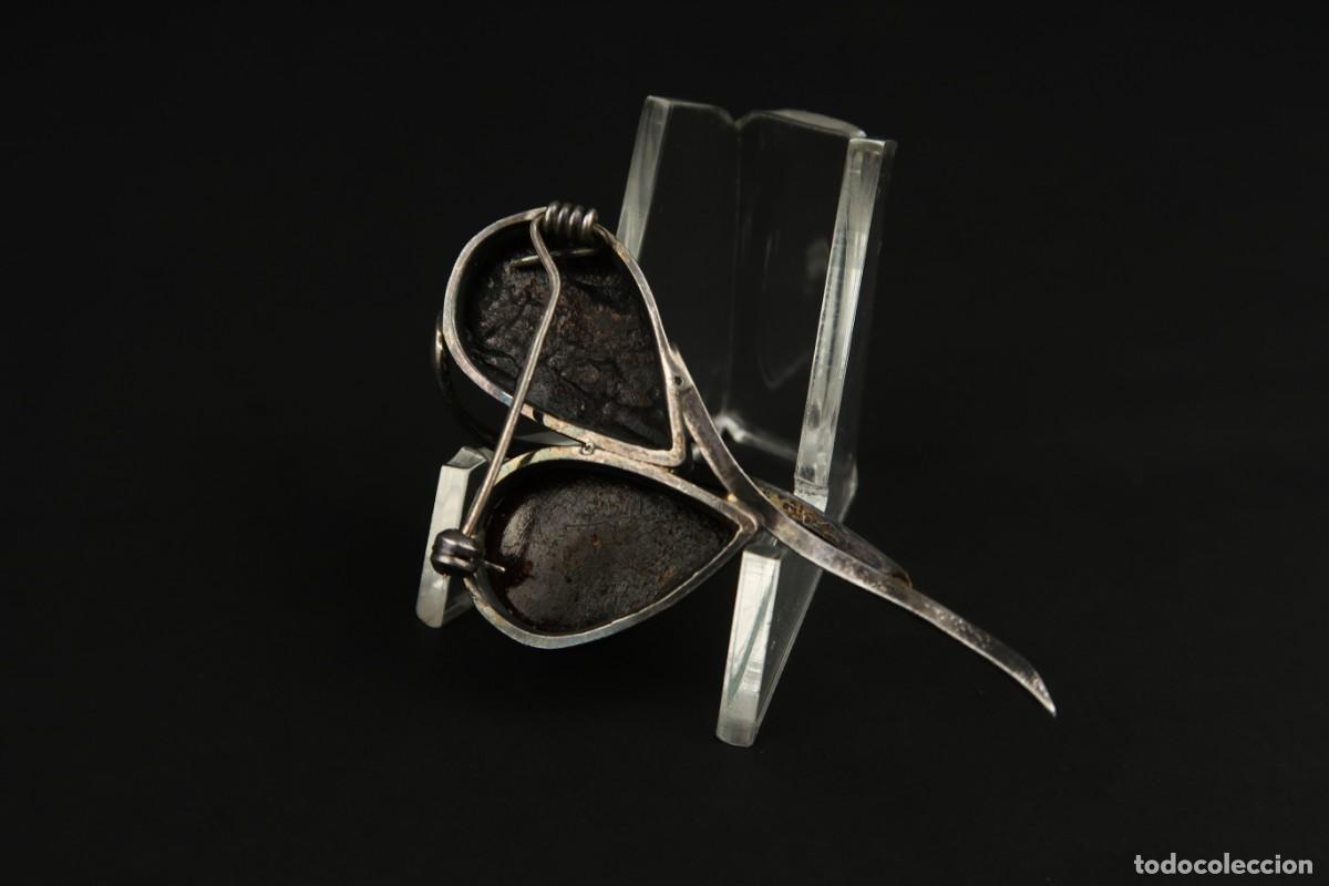 Joyeria: Antiguo Broche de &Aacute;mbar y Plata - Foto 7