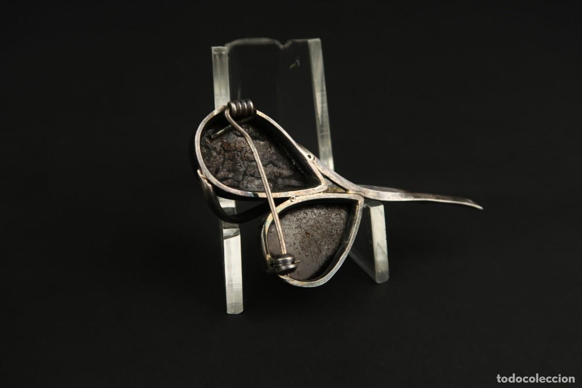 Joyeria: Antiguo Broche de &Aacute;mbar y Plata - Foto 9