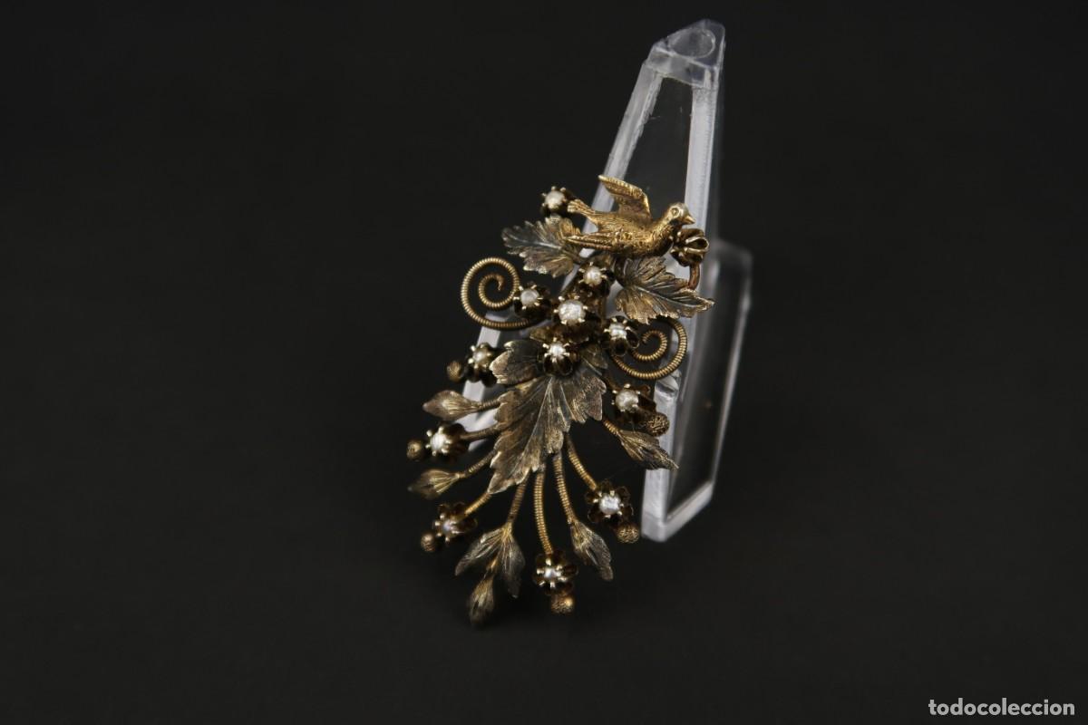 Joyeria: Antiguo Broche de Oro 14k para Reparar - Foto 1