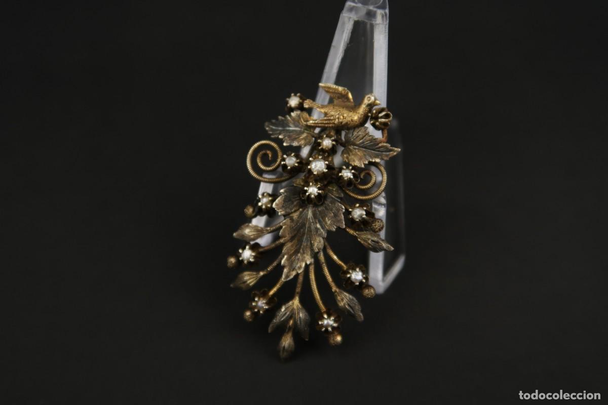 Joyeria: Antiguo Broche de Oro 14k para Reparar - Foto 2