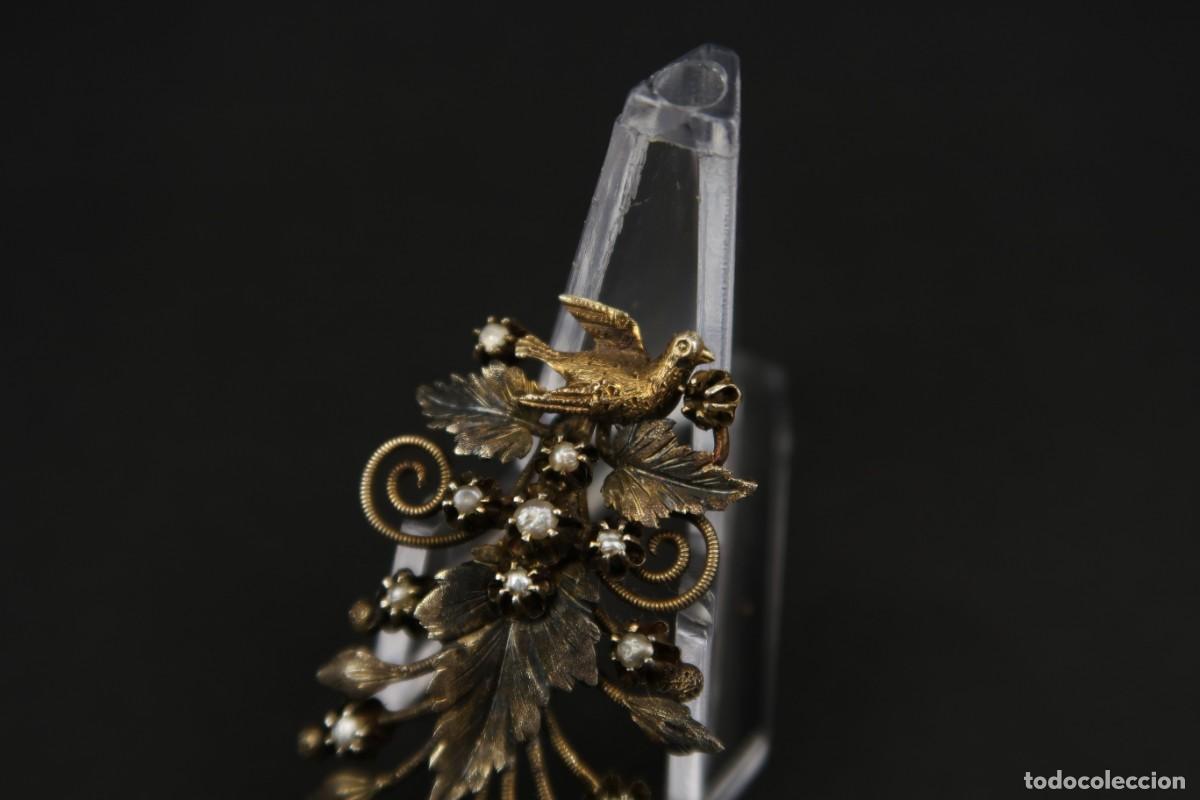Joyeria: Antiguo Broche de Oro 14k para Reparar - Foto 3