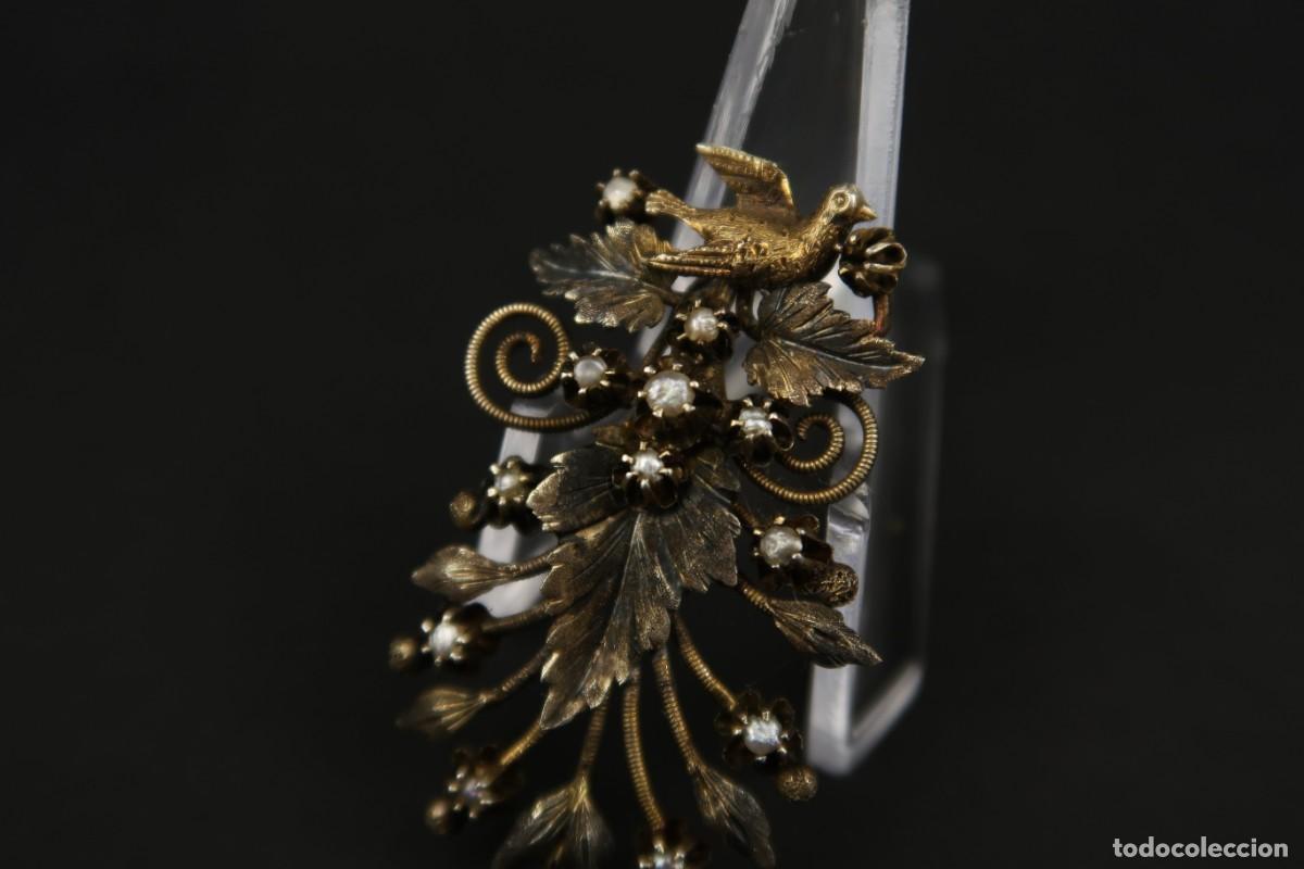 Joyeria: Antiguo Broche de Oro 14k para Reparar - Foto 4