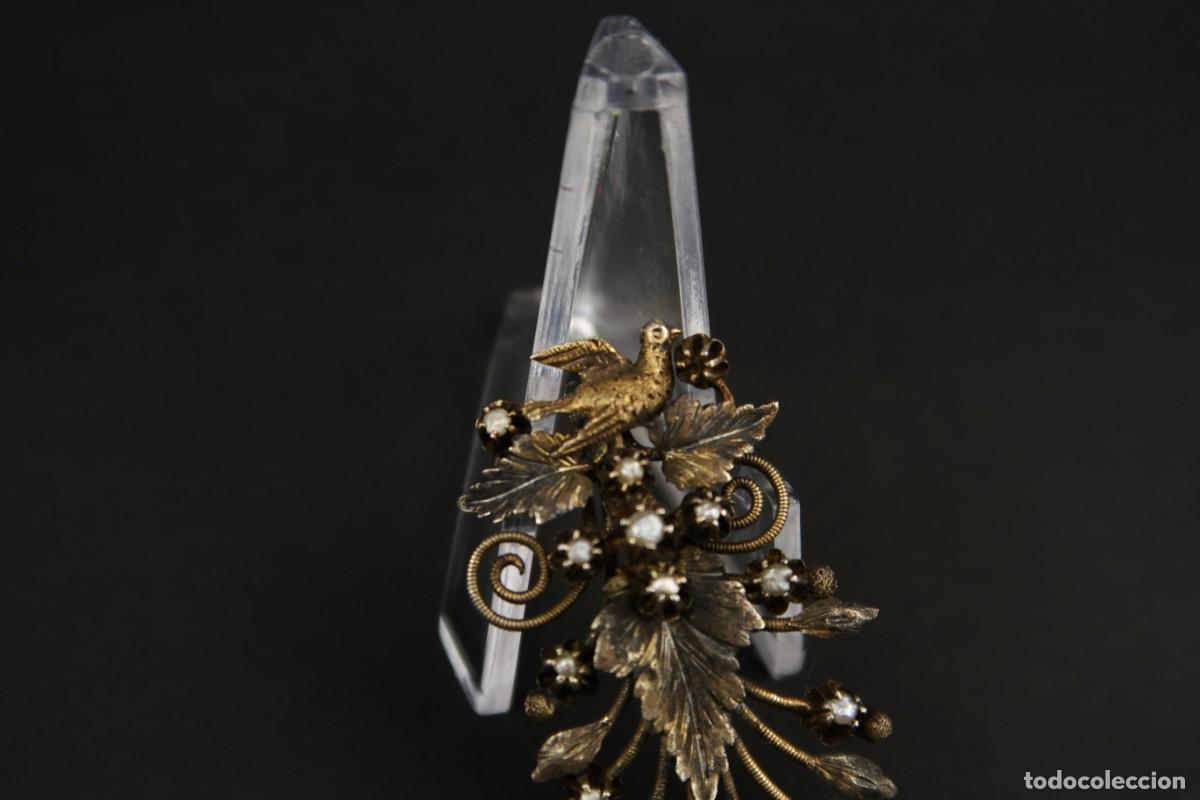 Joyeria: Antiguo Broche de Oro 14k para Reparar - Foto 8