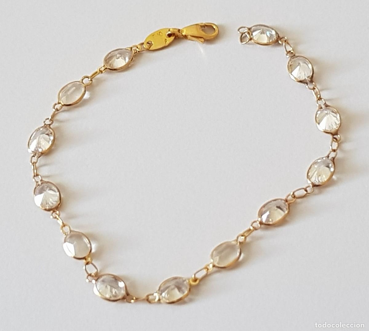 Joyeria: Pulsera con circonitas en oro de 18 quilates (NUEVA) - Foto 1