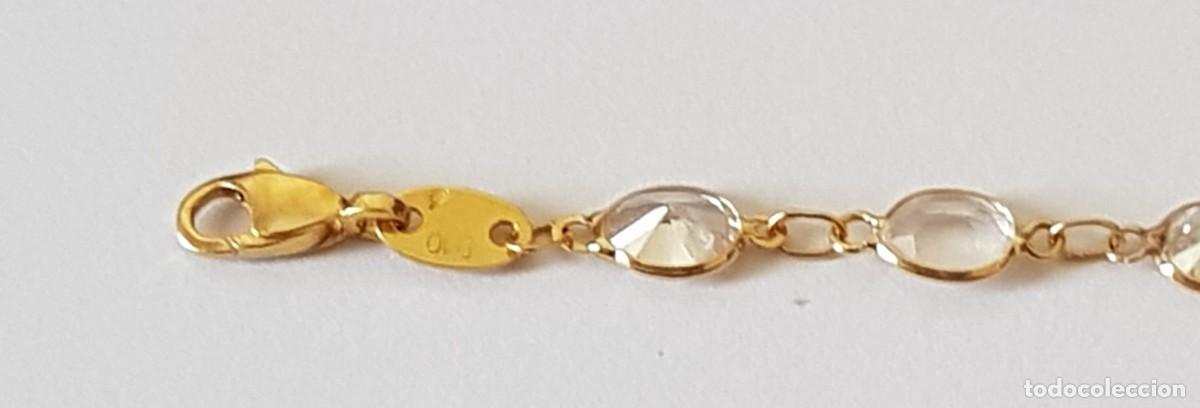 Joyeria: Pulsera con circonitas en oro de 18 quilates (NUEVA) - Foto 3