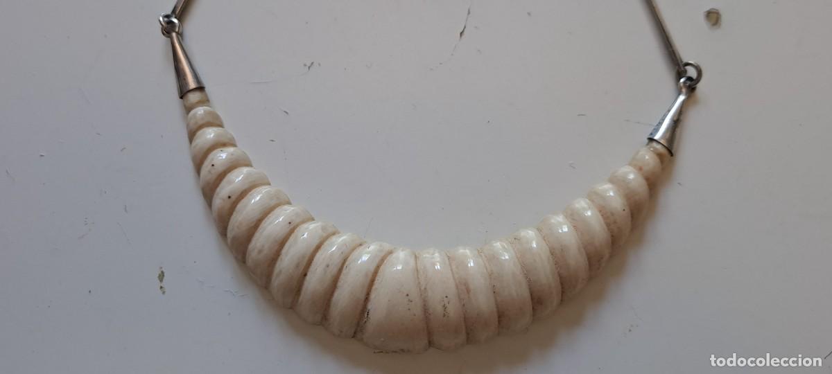 Joyeria: Gargantilla, collar de marfil y plata - Foto 2