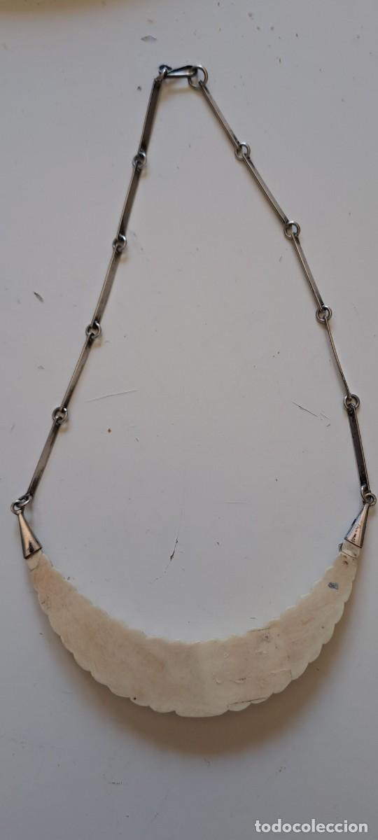 Joyeria: Gargantilla, collar de marfil y plata - Foto 3