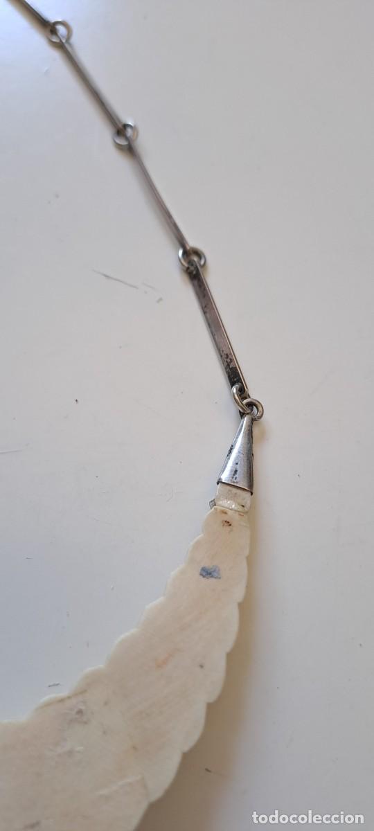 Joyeria: Gargantilla, collar de marfil y plata - Foto 4