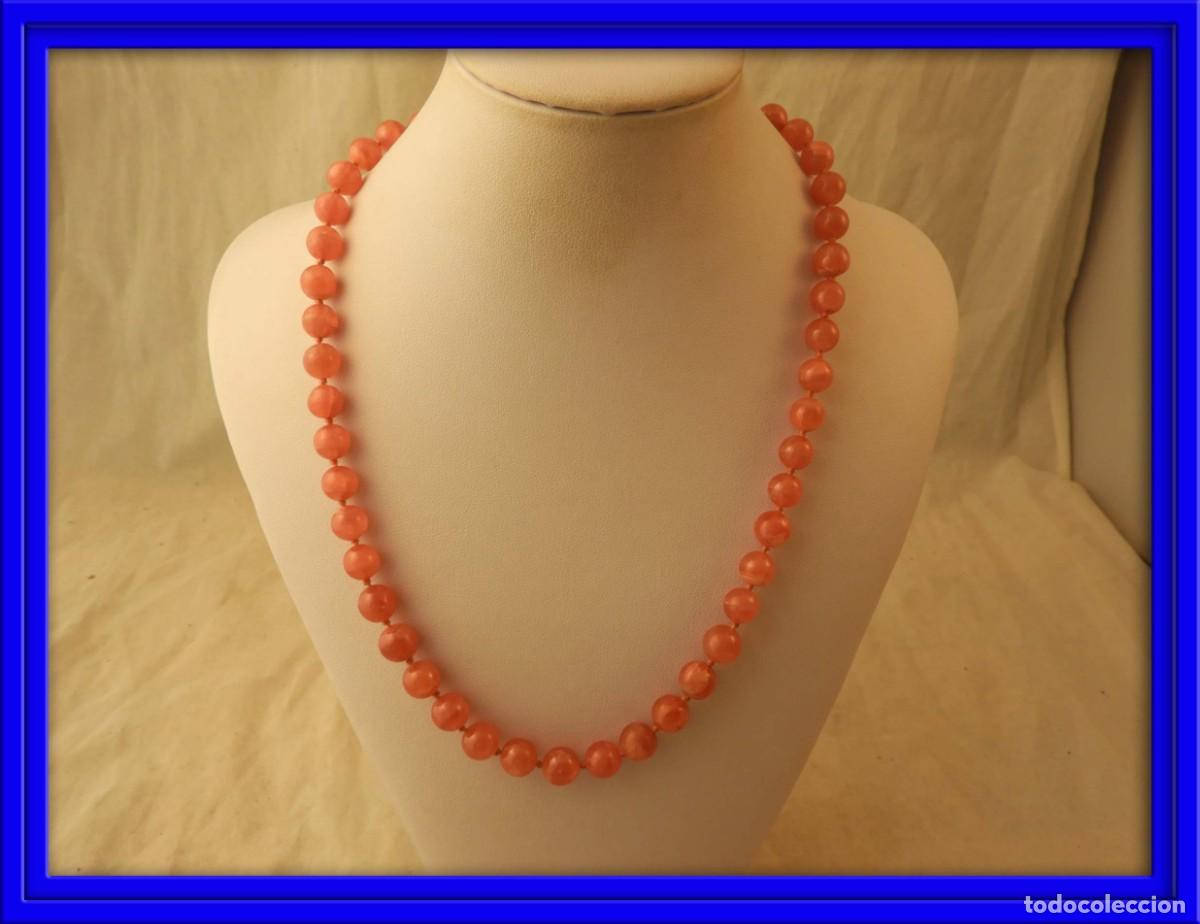 Joyeria: COLLAR DE PIEDRAS REDONDAS DE CUARZO ROSA - Foto 1