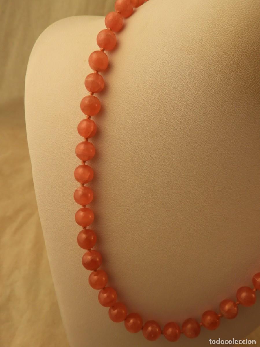 Joyeria: COLLAR DE PIEDRAS REDONDAS DE CUARZO ROSA - Foto 2
