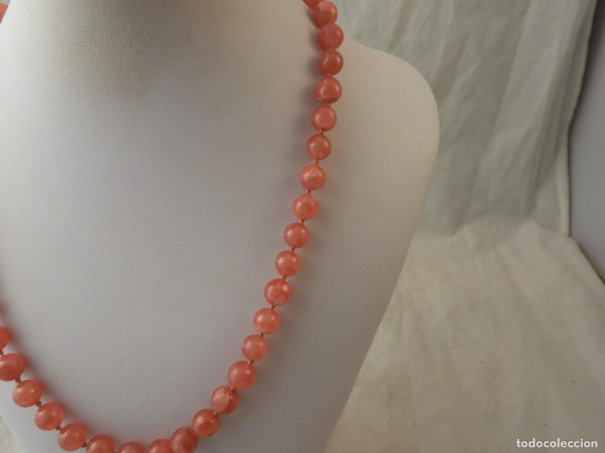 Joyeria: COLLAR DE PIEDRAS REDONDAS DE CUARZO ROSA - Foto 3