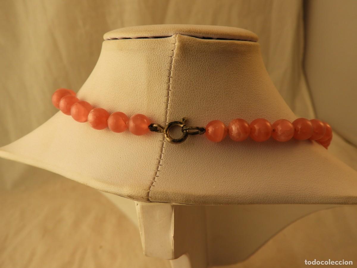 Joyeria: COLLAR DE PIEDRAS REDONDAS DE CUARZO ROSA - Foto 4