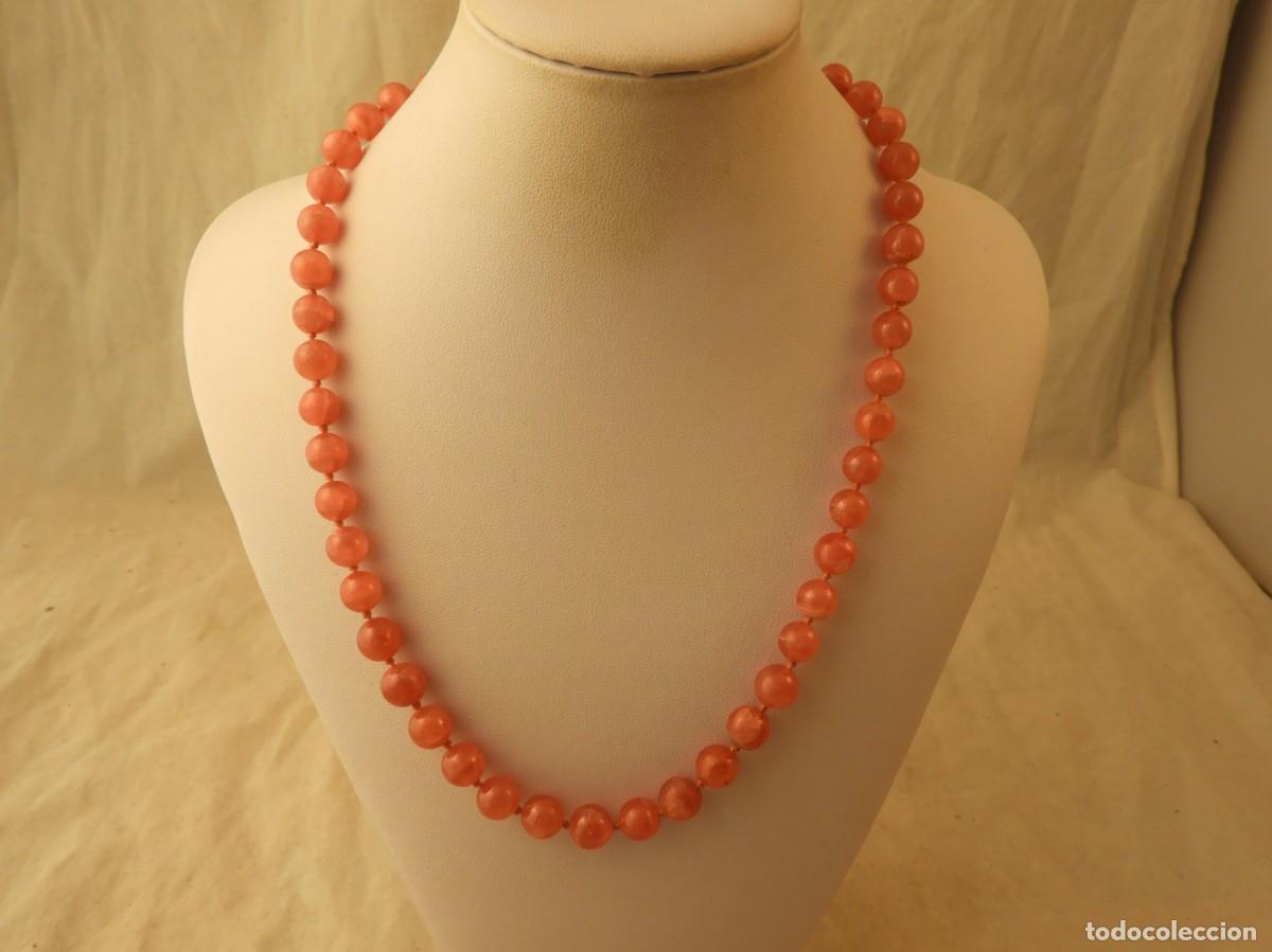 Joyeria: COLLAR DE PIEDRAS REDONDAS DE CUARZO ROSA - Foto 5