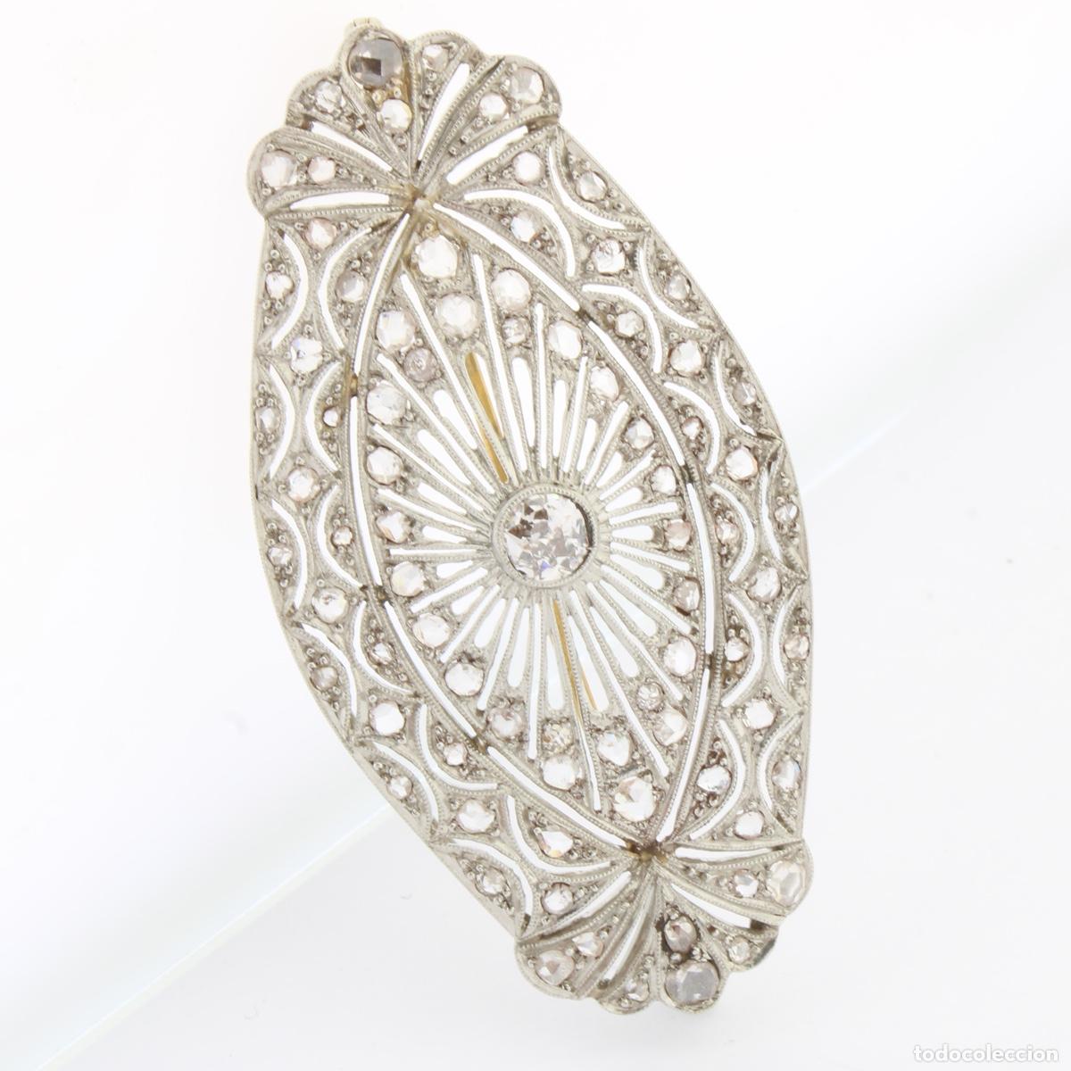 Joyeria: Broche vintage con diamantes - Foto 1
