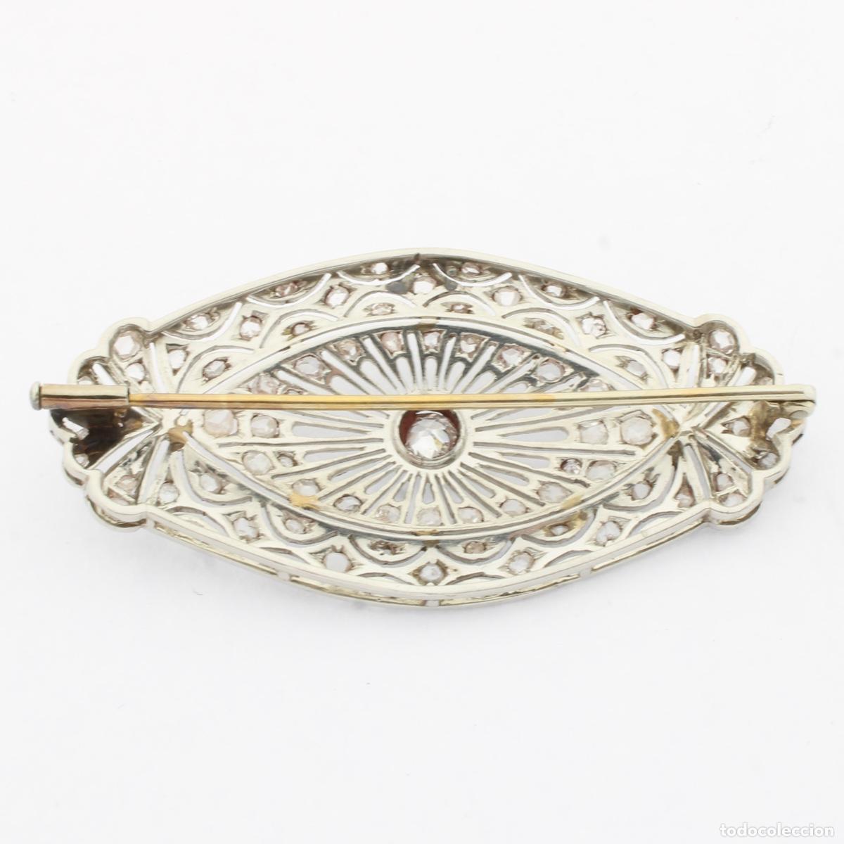 Joyeria: Broche vintage con diamantes - Foto 6