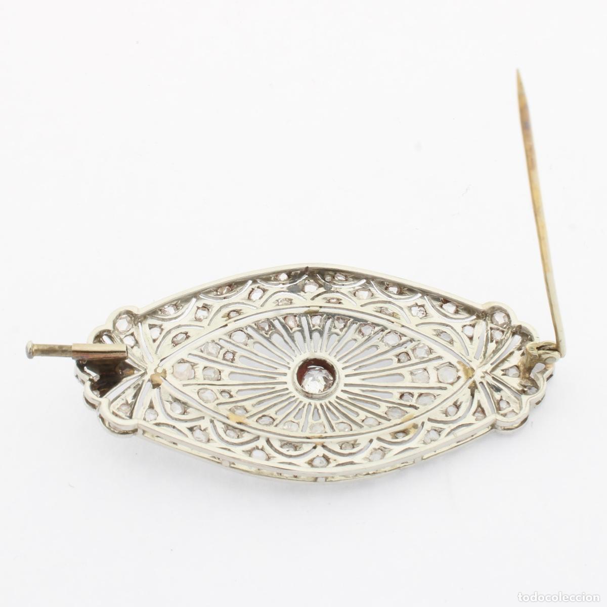Joyeria: Broche vintage con diamantes - Foto 7