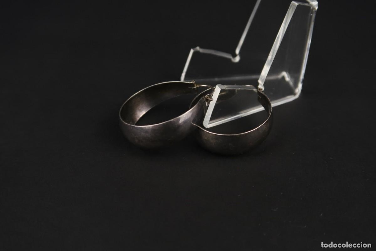 Joyeria: Antiguos Pendientes de Plata - Foto 2