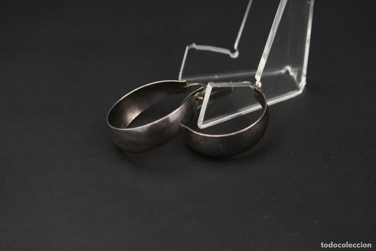 Joyeria: Antiguos Pendientes de Plata - Foto 3