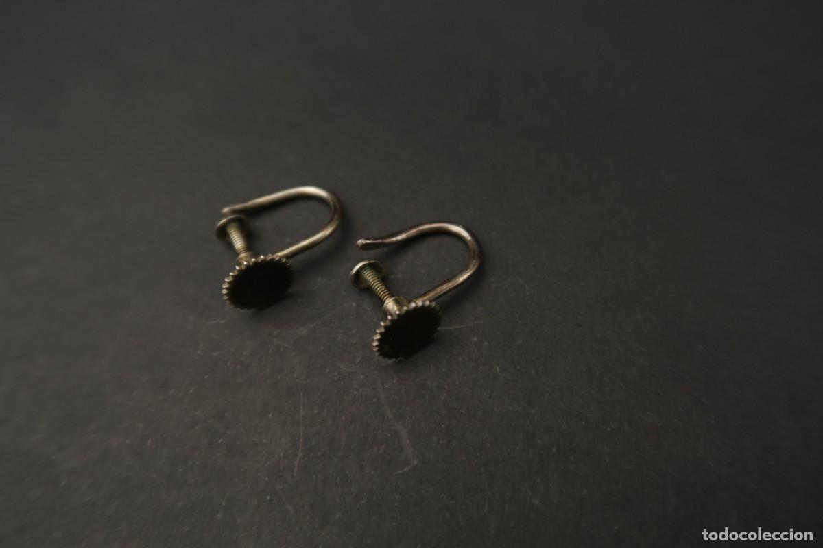 Joyeria: Antiguos Pendientes de Plata - Foto 3