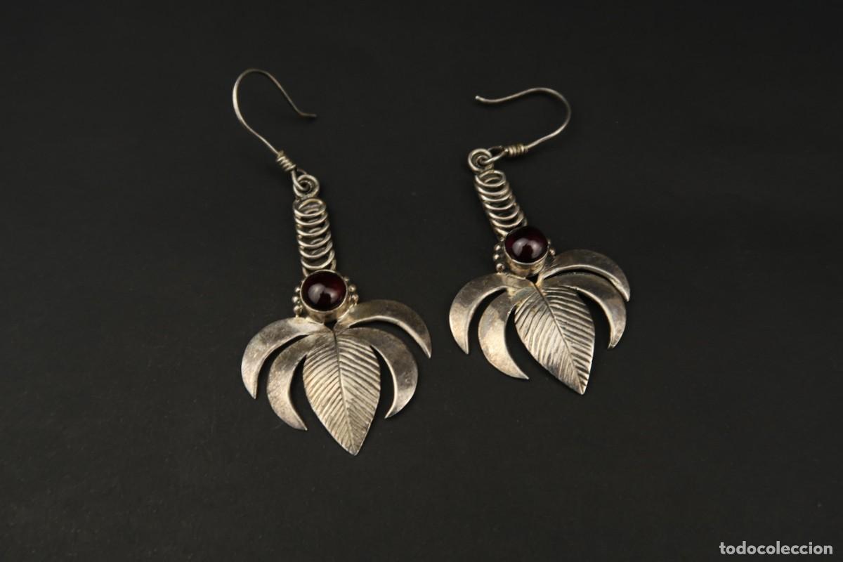 Joyeria: Antiguos Pendientes de Plata - Foto 2