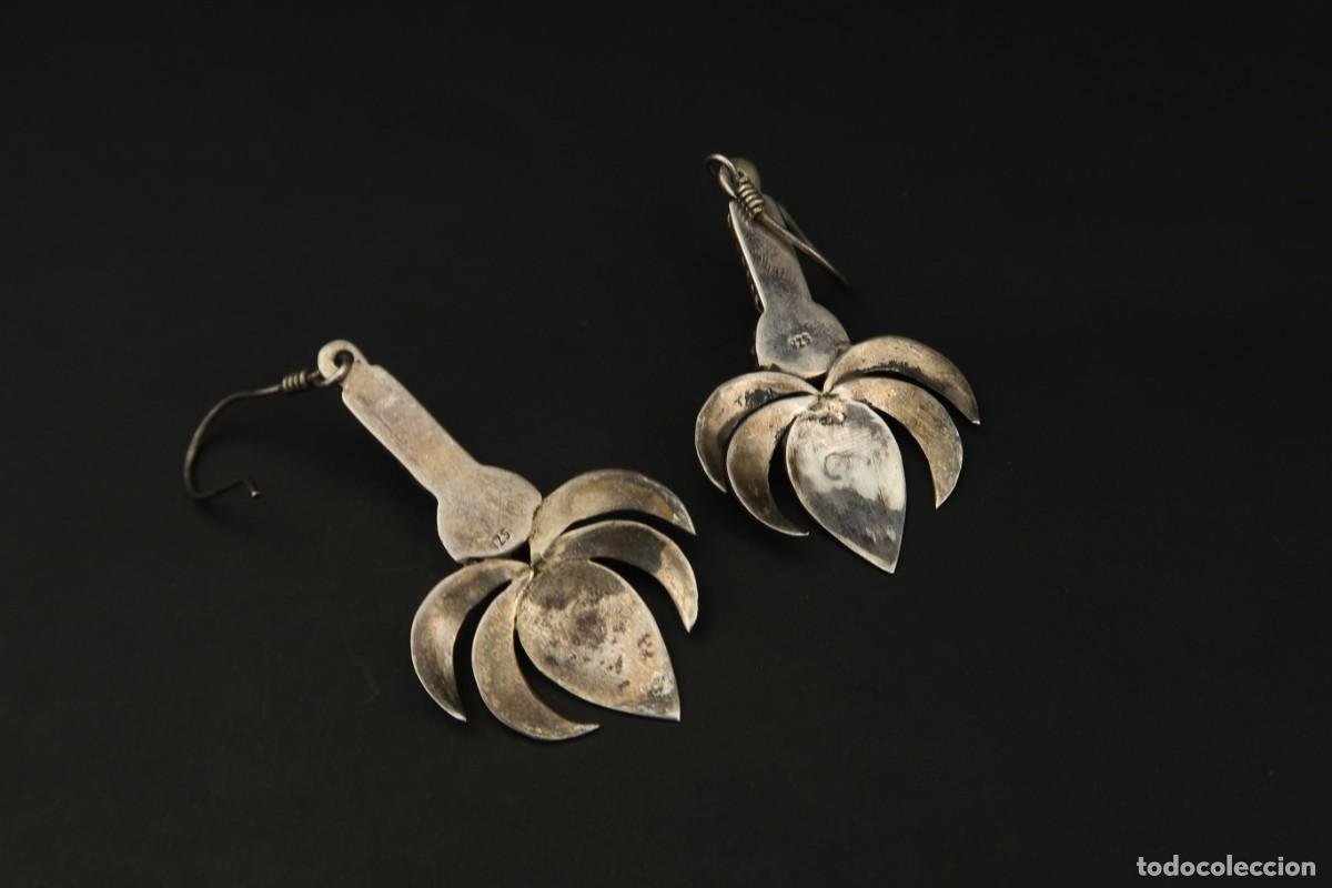 Joyeria: Antiguos Pendientes de Plata - Foto 5