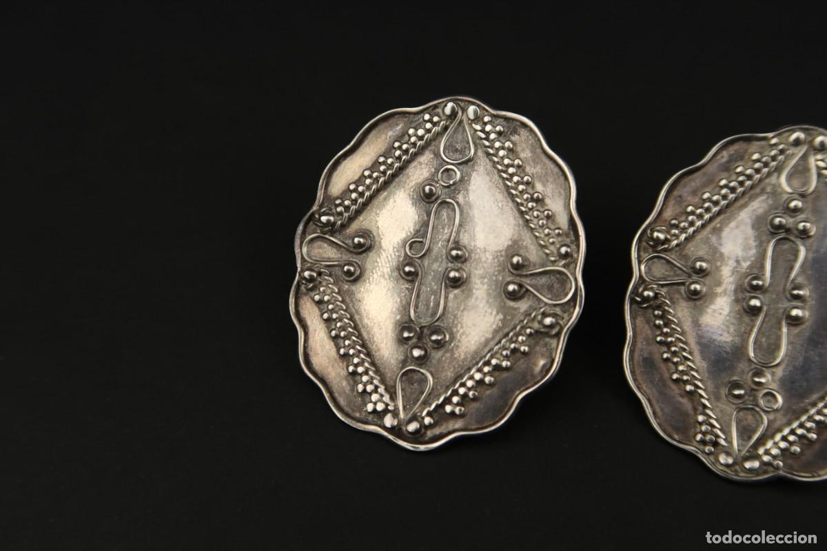 Joyeria: Antiguos Pendientes de Plata - Foto 2