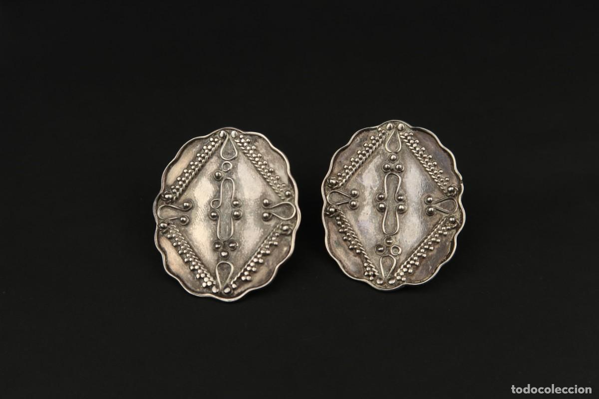 Joyeria: Antiguos Pendientes de Plata - Foto 4