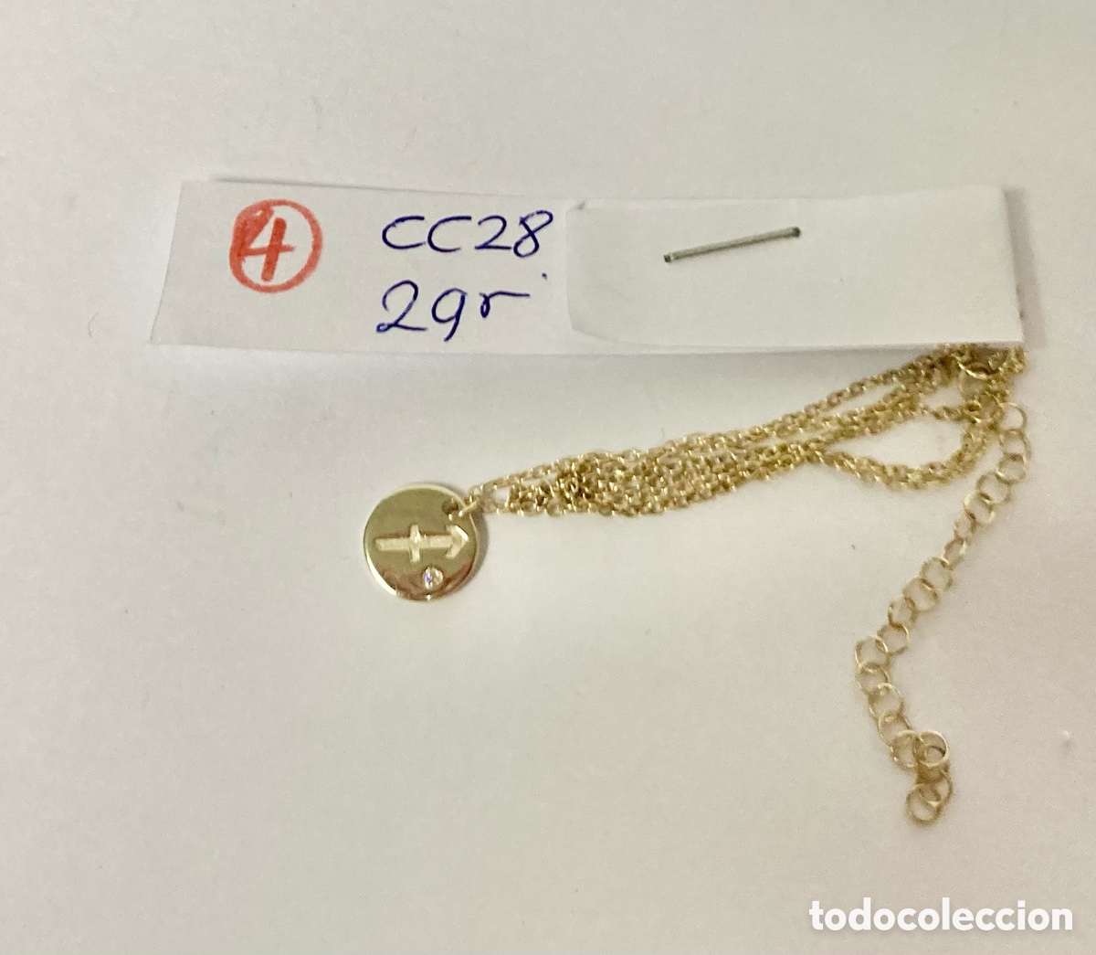 Joyeria: Gargantilla de plata y chapado de oro /CC28 - Foto 3