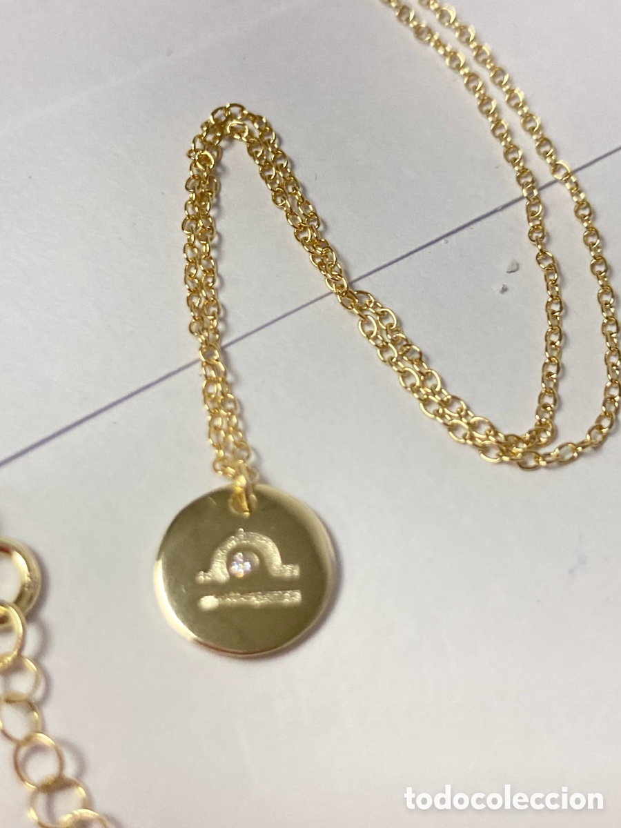 Joyeria: Gargantilla de plata chapada de oro /Cc28 - Foto 3